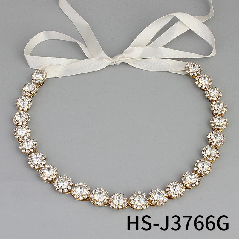 Varenzi Crystal Bridal Rhinestone Headband — Sparkling Wedding Hairpiece