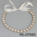Varenzi Crystal Bridal Rhinestone Headband — Sparkling Wedding Hairpiece
