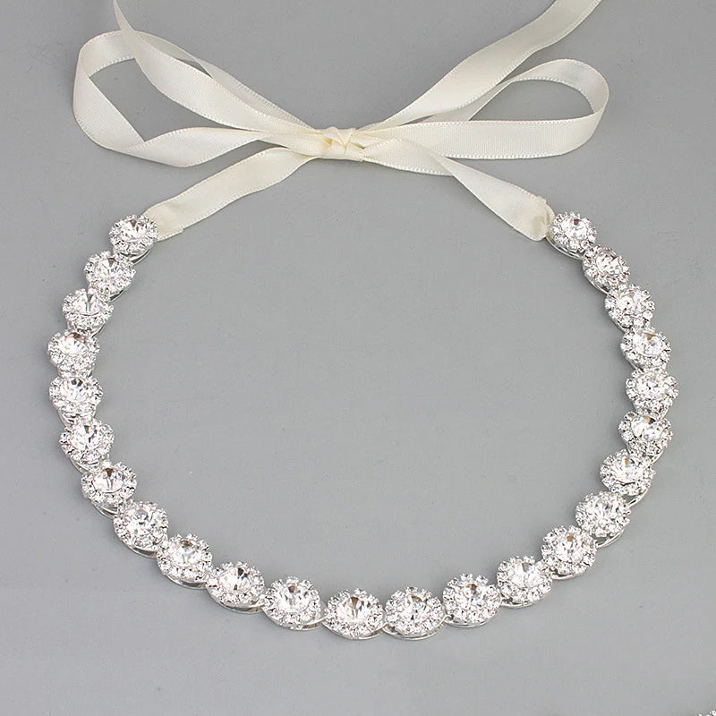 Varenzi Crystal Bridal Rhinestone Headband — Sparkling Wedding Hairpiece