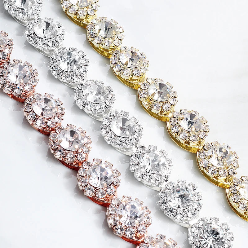 Varenzi Crystal Bridal Rhinestone Headband — Sparkling Wedding Hairpiece